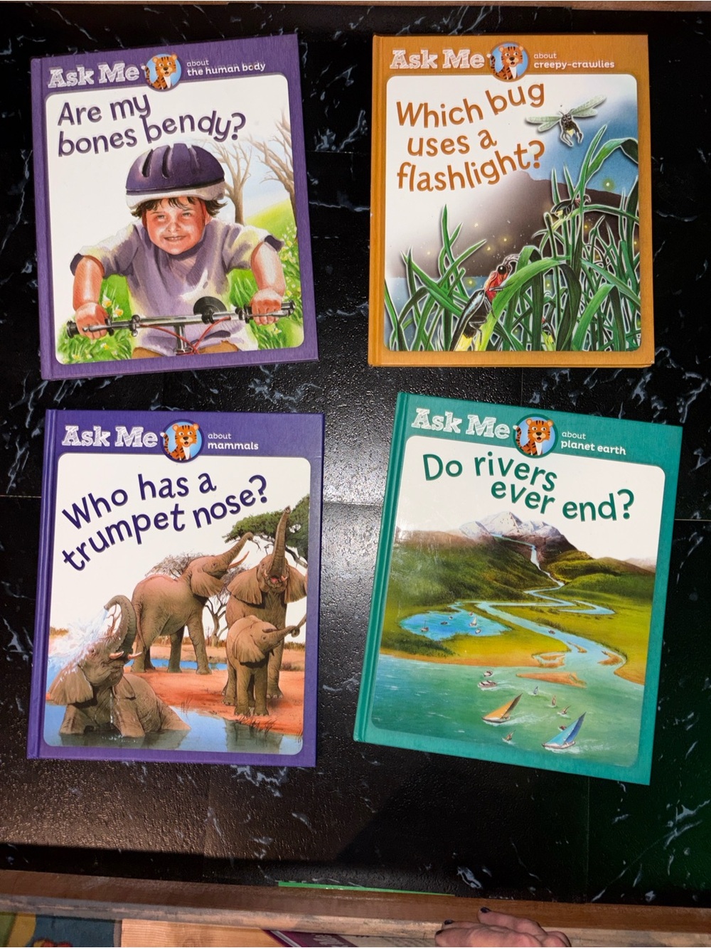 Brand New Lot of 4 Southwestern Advantage 'Ask Me' Hardcover Children's Books."